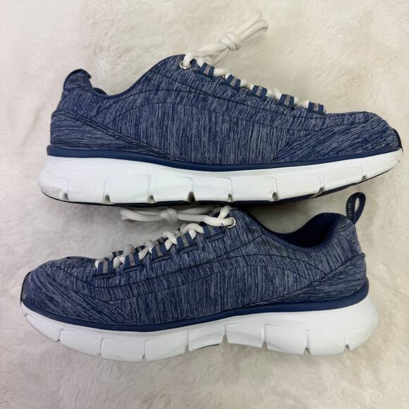 Skechers Flex Elite Navy Blue Knit Lace-Up Sneakers Women’s Size 7 - Picture 5 of 10